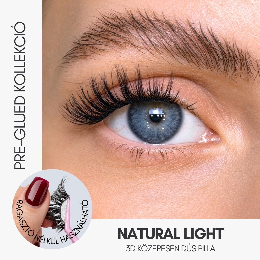 NATURAL LIGHT PRE-GLUED HALF LASH