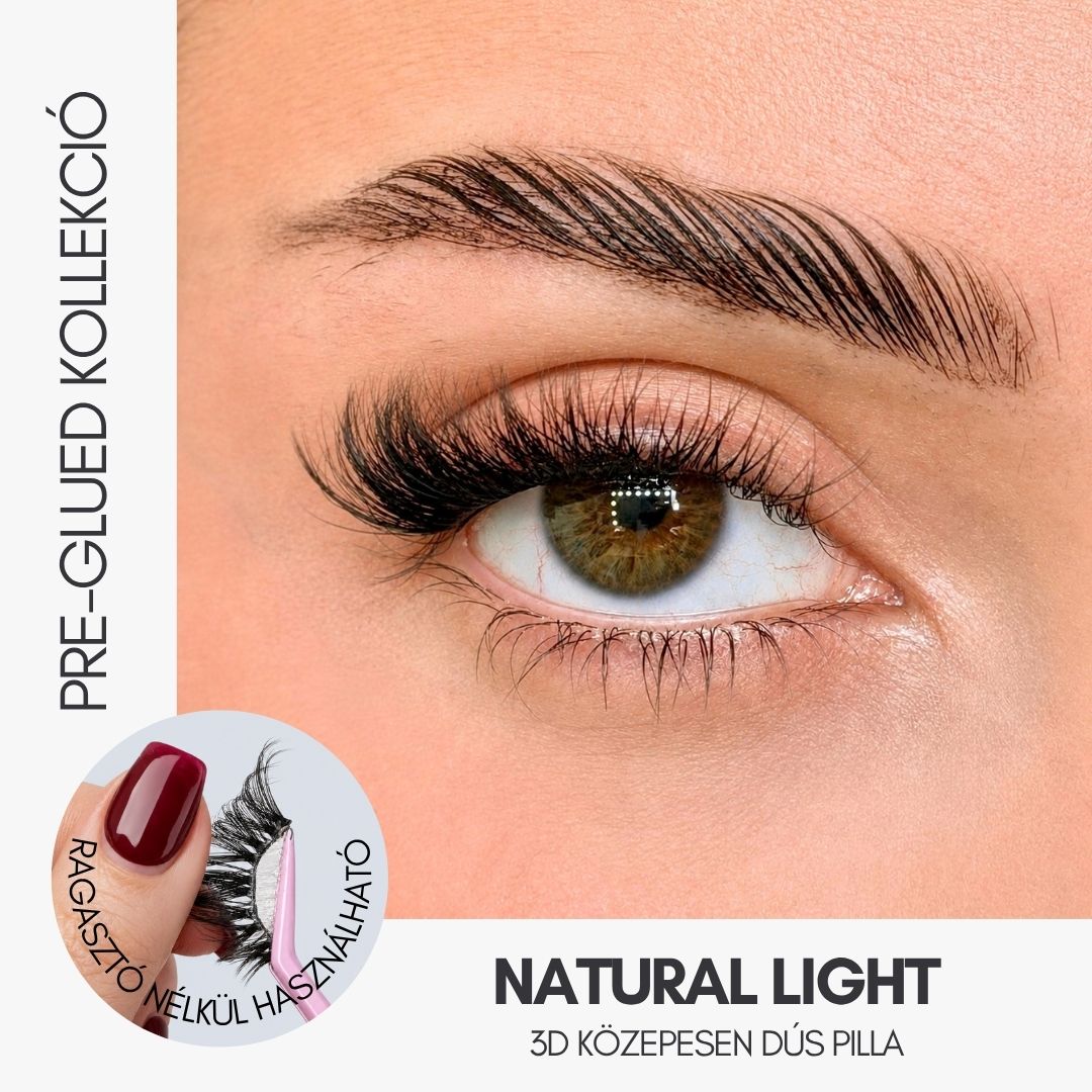 NATURAL LIGHT PRE-GLUED HALF LASH