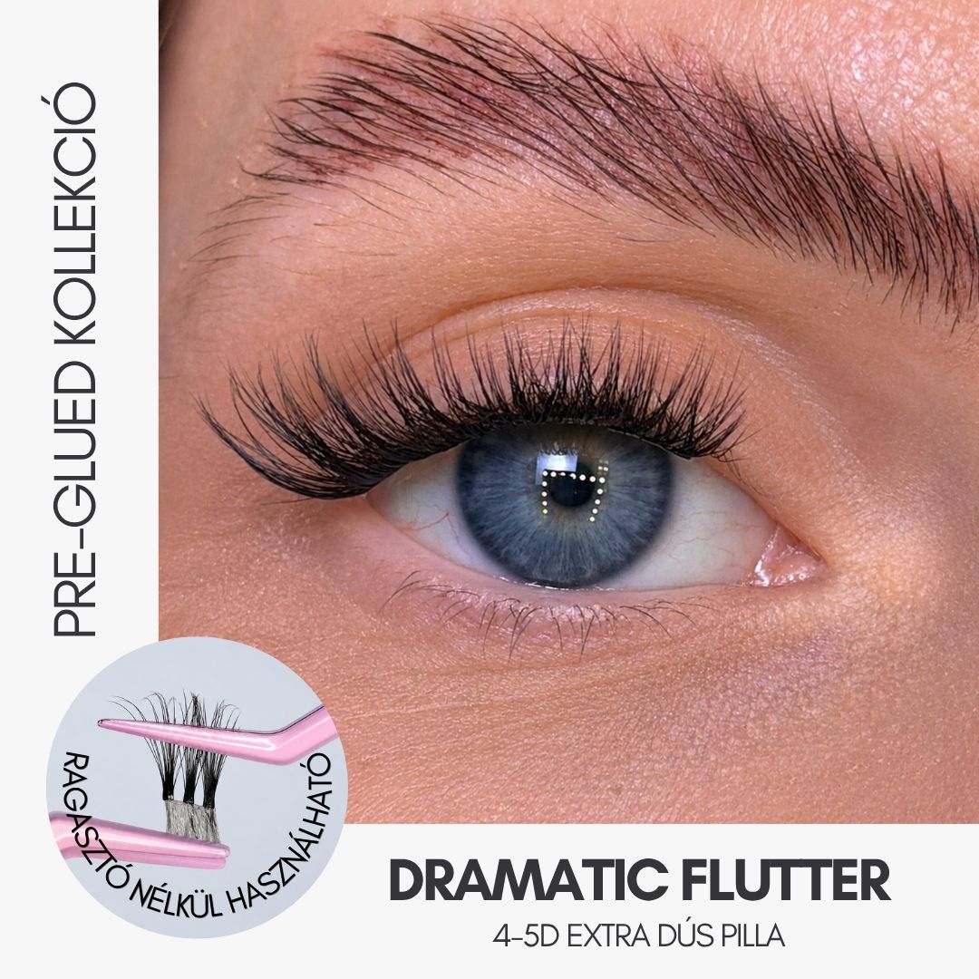 DRAMATIC FLUTTER PRE-GLUED SZEMPILLA